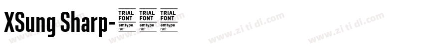 XSung Sharp字体转换